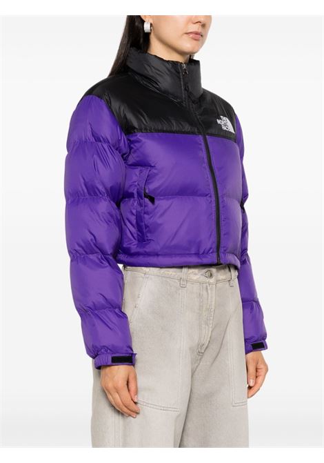 piumino nuptse short donna viola in poliestere THE NORTH FACE | NF0A5GGES961
